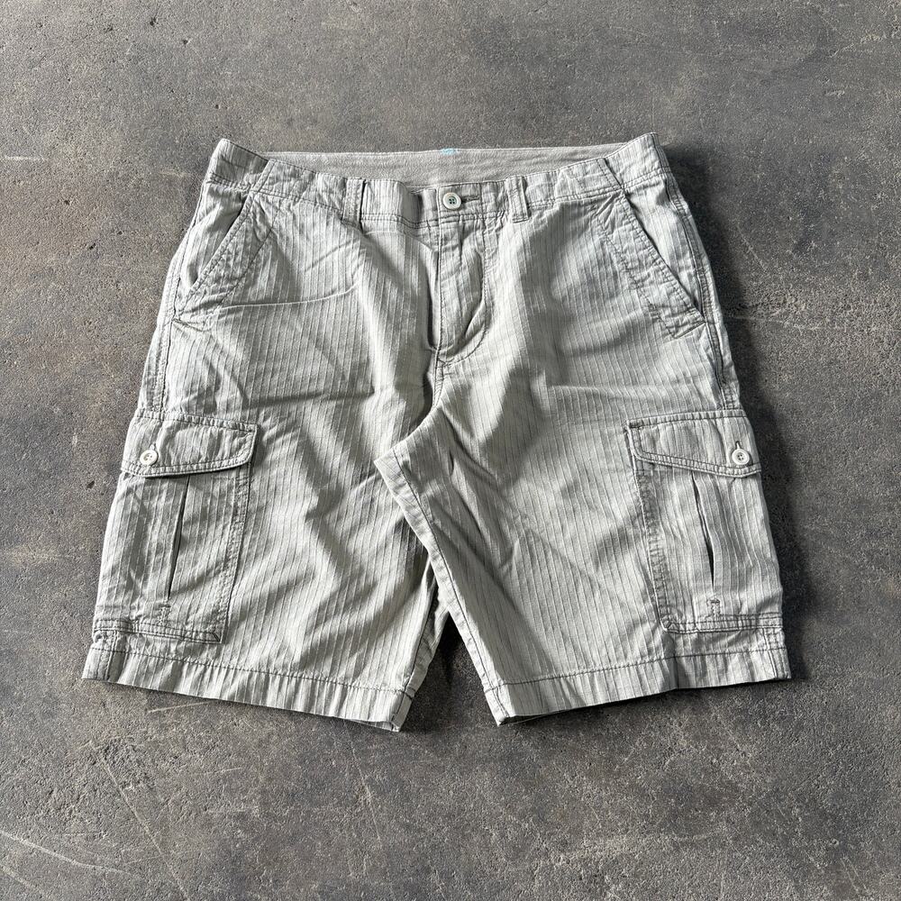 Tommy Bahama Cargo Shorts Mens 34 Brown Flap Pockets Casual Stretch Outdoors